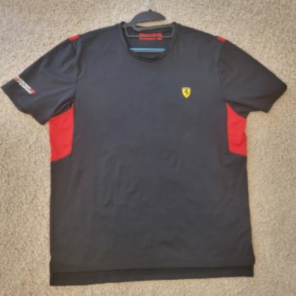 Ferrari Scuderia T Shirt Black & Red Size XL NWOT - Picture 8 of 11